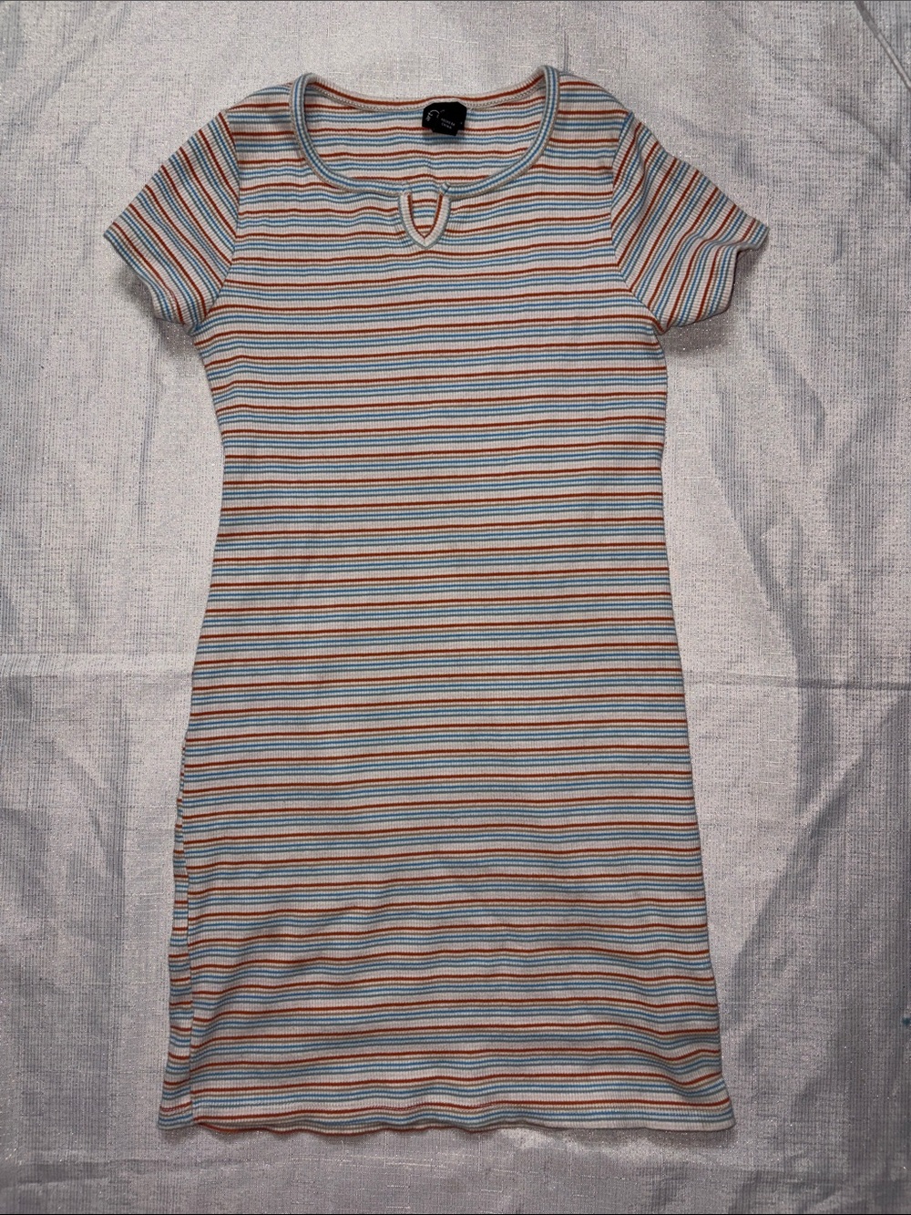 Art Class Girls Striped Short Sleeve fitted Dress size 10/12